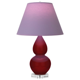 Robert Abbey - SA13L - One Light Accent Lamp - Small Double Gourd - Sangria Glazed Ceramic w/Lucite