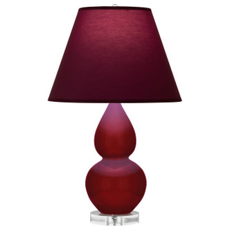 Robert Abbey - SA13P - One Light Accent Lamp - Small Double Gourd - Sangria Glazed Ceramic w/Lucite