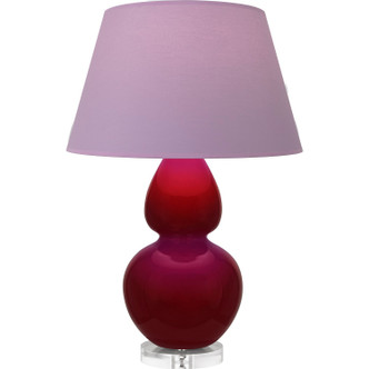 Robert Abbey - SA23L - One Light Table Lamp - Double Gourd - Sangria Glazed Ceramic w/Lucite