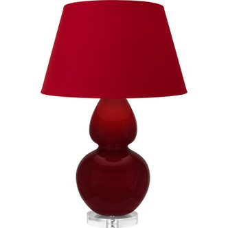 Robert Abbey - SA23R - One Light Table Lamp - Double Gourd - Sangria Glazed Ceramic w/Lucite
