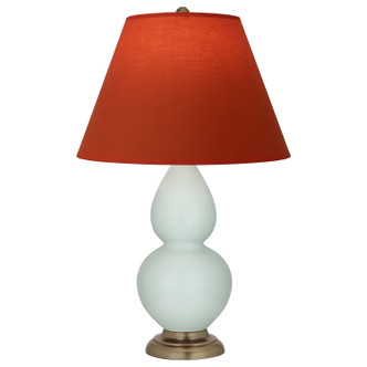 Robert Abbey - 1786T - One Light Accent Lamp - Small Double Gourd - Celadon Glazed Ceramic w/Antique Natural Brass