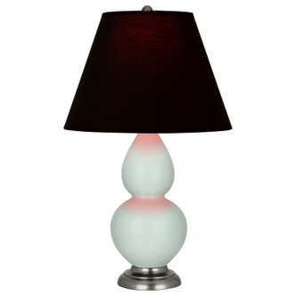 Robert Abbey - 1788K - One Light Accent Lamp - Small Double Gourd - Celadon Glazed Ceramic w/Antique Silver
