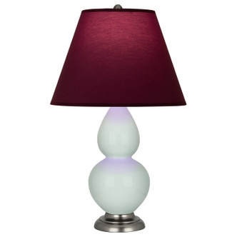 Robert Abbey - 1788P - One Light Accent Lamp - Small Double Gourd - Celadon Glazed Ceramic w/Antique Silver