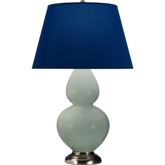 Robert Abbey - 1791N - One Light Table Lamp - Double Gourd - Celadon Glazed Ceramic w/Antique Silver