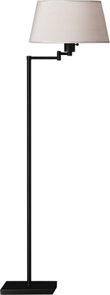 Robert Abbey - 1835 - One Light Floor Lamp - Real Simple - Matte Black Powder Coat over Steel