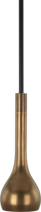 Robert Abbey - 2134 - One Light Pendant - Axis - Aged Brass w/Cocoa Brown