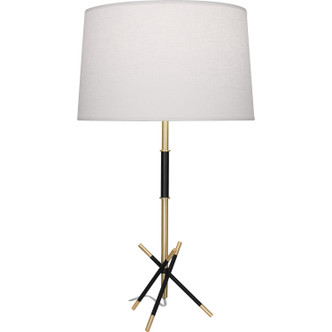 Robert Abbey - 217 - One Light Table Lamp - Thatcher - Modern Brass w/Matte Black