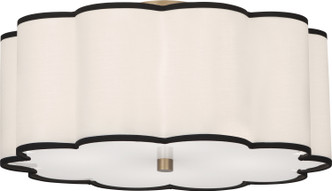 Robert Abbey - 2200 - Four Light Flushmount - Axis - Aged Brass