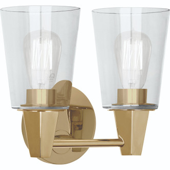 Robert Abbey - 255C - Two Light Wall Sconce - Wheatley - MODERN BRASS