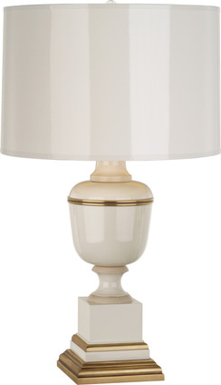 Robert Abbey - 2604 - One Light Accent Lamp - Annika - Ivory Lacquered Paint w/Natural Brass Ivory Crackle