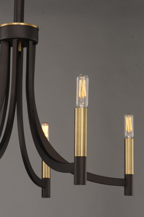 Lyndon Six Light Chandelier (21526BZAB)