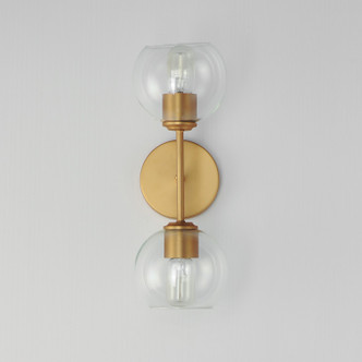 Knox Two Light Wall Sconce (21632CLNAB)