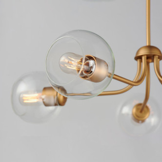 Knox Five Light Chandelier (21635CLNAB)