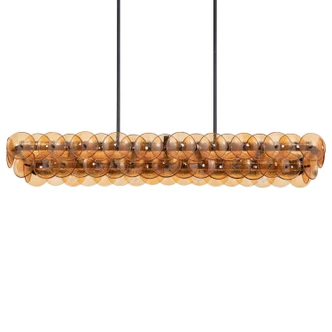 Loren Four Light Linear Chandelier (21826AMGM)
