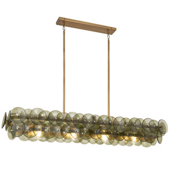 Loren Four Light Linear Chandelier (21826GNWBR)