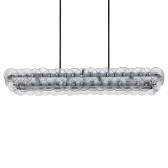 Loren Four Light Linear Chandelier (21826TCGM)