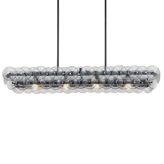 Loren Four Light Linear Chandelier (21826TCGM)