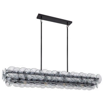 Loren Four Light Linear Chandelier (21826TCGM)