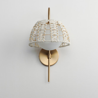 Macrame One Light Wall Sconce (22481SWGLD)