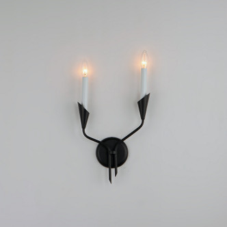 Calyx Two Light Wall Sconce (24342BK)