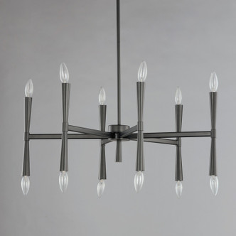 Rome 12 Light Chandelier (24626BK)