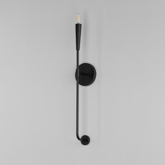 Vela One Light Wall Sconce (24811BK)