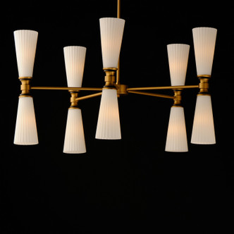 Krevat Ten Light Chandelier (24825SWBKNAB)