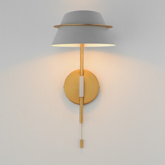 Lucas One Light Wall Sconce (25220LFGNAB)