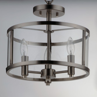 Sentinel Three Light Semi Flush Mount (25250CLSN)