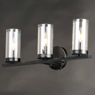 Sentinel Three Light Bath Vanity (25257CLBK)