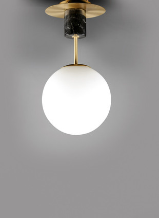 Vesper One Light Semi-Flush Mount (26031SWSBRBK)