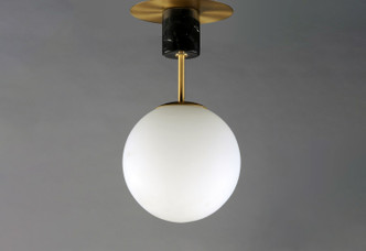 Vesper One Light Semi-Flush Mount (26031SWSBRBK)