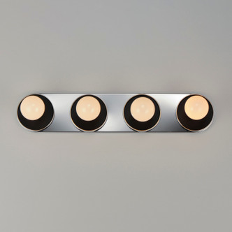 Hollywood Four Light Wall Sconce (26094WTBKPC)