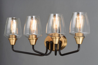 Goblet Four Light Bath Vanity (26123CLBZAB)