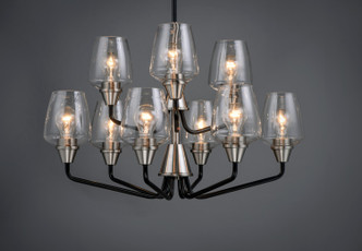 Goblet Nine Light Chandelier (26127CLBKSN)