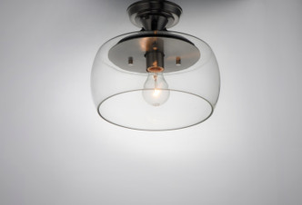Goblet One Light Semi-Flush Mount (26129CLBKSN)