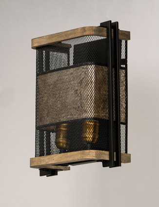 Boundry Two Light Wall Sconce (27562BKBWAB)