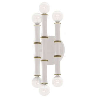 Robert Abbey - DY75 - Six Light Wall Sconce - Kane - Daisy w/Modern Brass