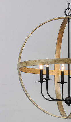 Compass Six Light Pendant (27576BWBK)