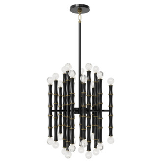 Robert Abbey - OS48 - 30 Light Chandelier - Kane - Obsidian w/Modern Brass