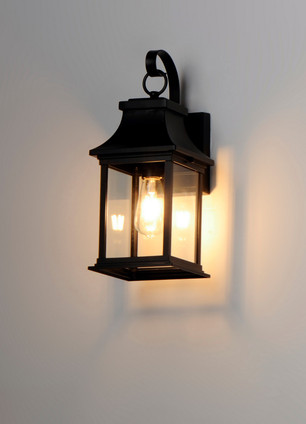 Vicksburg One Light Outdoor Wall Lantern (30022CLBK)