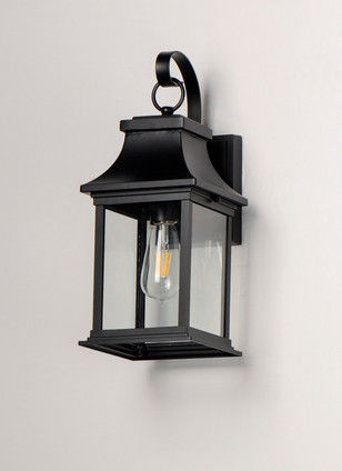 Vicksburg One Light Outdoor Wall Lantern (30022CLBK)