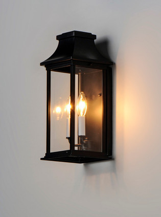 Vicksburg Two Light Outdoor Wall Lantern (30025CLBK)