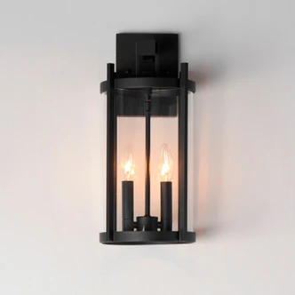 Belfry Two Light Outdoor Wall Sconce (30064CLBK)