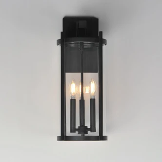 Belfry Three Light Wall Sconce (30065CLBK)