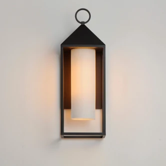 Aldous One Light Outdoor Wall Sconce (30073SWBK)