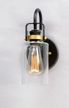 Magnolia One Light Wall Sconce (30170CLBZGLD)