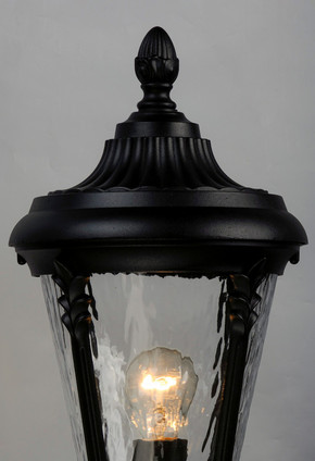 Sentry One Light Outdoor Pole/Post Lantern (3050WGBK)
