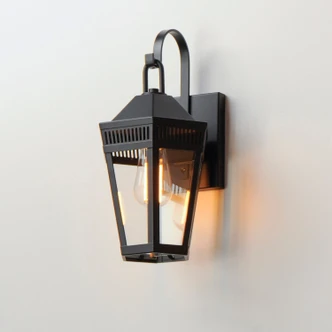 Oxford One Light Outdoor Wall Sconce (30591CLBK)