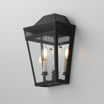 Oxford Two Light Outdoor Wall Sconce (30593CLBK)